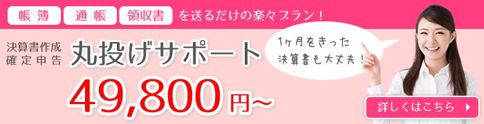 決算書・確定申告丸投げサポート59,800円から